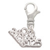Silver Plated Mini Year 2025 - Silver Plated Clip on Charm with Mini Year 2026: Year to Remember Jewelry Gift - Celebrations