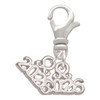 Silver Plated Mini Year 2026 - Silver Plated Clip on Charm with Mini Year 2026: Year to Remember Jewelry Gift - Celebrations