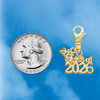 Gold-tone Class of 2026 - Gold-tone Plated Clip on Charm with Mini Year 2026 Jewelry Ideas and Examples