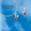 10mm Red Crystal Drop - Silver Plated Clip on Charm with Mini Year 2026