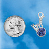 10mm Blue Crystal Drop - Silver Plated Clip on Charm with Mini Year 2026 Jewelry Ideas and Examples