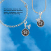 Silver Plated Antiqued Round Seal - Initial - B - Silver Plated Clip on Charm with Mini Year 2026