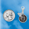 Silver Plated Physical Therapist Caduceus Seal - PT - Silver Plated Clip on Charm with Mini Year 2026 Jewelry Ideas and Examples
