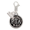 Silver Plated Physical Therapist Caduceus Seal - PTA - Silver Plated Clip on Charm with Mini Year 2026: Year to Remember Jewelry Gift - Celebrations