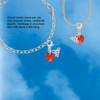 10mm Red Crystal Heart - Silver Plated Clip on Charm with Mini Year 2026