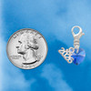 10mm Blue Crystal Heart - Silver Plated Clip on Charm with Mini Year 2026 Jewelry Ideas and Examples