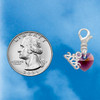 10mm Purple Crystal Heart - Silver Plated Clip on Charm with Mini Year 2026 Jewelry Ideas and Examples