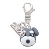 Fimo Clay Puppy Dog - Silver Plated Clip on Charm with Mini Year 2026: Year to Remember Jewelry Gift - Celebrations