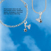 Resin Soccer ball - Silver Plated Clip on Charm with Mini Year 2026