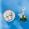 Resin Big Eyed Frog - Silver Plated Clip on Charm with Mini Year 2026 Jewelry Ideas and Examples