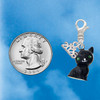 Resin Black Cat - Silver Plated Clip on Charm with Mini Year 2026 Jewelry Ideas and Examples