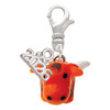 Resin Longhorn - Silver Plated Clip on Charm with Mini Year 2026: Year to Remember Jewelry Gift - Celebrations