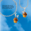 Resin Vanilla Cupcake with Chocolate Frosting - Silver Plated Clip on Charm with Mini Year 2026