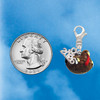 Resin Turkey - Silver Plated Clip on Charm with Mini Year 2026 Jewelry Ideas and Examples