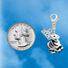 Resin Zebra - Silver Plated Clip on Charm with Mini Year 2026 Jewelry Ideas and Examples
