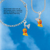 Resin Yellow Lion - Silver Plated Clip on Charm with Mini Year 2026