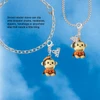 Resin Monkey in Pumpkin Costume - Silver Plated Clip on Charm with Mini Year 2026