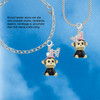 Resin Monkey with Bunny Ears - Silver Plated Clip on Charm with Mini Year 2026