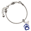 Silver Plated Mini Year 2027 - Silver Plated Twist Rope Bead Charm Dangle with Mini Year 2026 on a large hole bead bracelet Jewelry Ideas and Examples