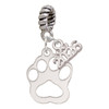 Acrylic Small Paw Mirror Silver Plated - Silver Plated Twist Rope Bead Charm Dangle with Mini Year 2026: Year to Remember Jewelry Gift - Celebrations