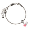 Silver Plated Antiqued Round Seal - Initial - W - Silver Plated Twist Rope Bead Charm Dangle with Mini Year 2026 on a large hole bead bracelet Jewelry Ideas and Examples