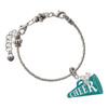 March - Hot Blue Crystal Bicone - Silver Plated Twist Rope Bead Charm Dangle with Mini Year 2026 on a large hole bead bracelet Jewelry Ideas and Examples