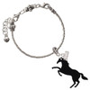 Orange Crystal Bicone - Silver Plated Twist Rope Bead Charm Dangle with Mini Year 2026 on a large hole bead bracelet Jewelry Ideas and Examples