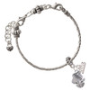 Resin Shark - Silver Plated Twist Rope Bead Charm Dangle with Mini Year 2026 on a large hole bead bracelet Jewelry Ideas and Examples