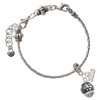 Resin Blowfish - Silver Plated Twist Rope Bead Charm Dangle with Mini Year 2026 on a large hole bead bracelet Jewelry Ideas and Examples