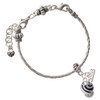 Resin Siamese Cat - Silver Plated Twist Rope Bead Charm Dangle with Mini Year 2026 on a large hole bead bracelet Jewelry Ideas and Examples