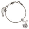 Resin Black Cat - Silver Plated Twist Rope Bead Charm Dangle with Mini Year 2026 on a large hole bead bracelet Jewelry Ideas and Examples