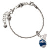 Resin Longhorn - Silver Plated Twist Rope Bead Charm Dangle with Mini Year 2026 on a large hole bead bracelet Jewelry Ideas and Examples