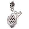 Silver Plated Wide Diagonal Cable Spinner - Silver Plated Twist Rope Bead Charm Dangle with Mini Year 2026: Year to Remember Jewelry Gift - Celebrations