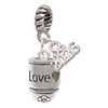 Silver Plated Love Forever Spinner - Silver Plated Twist Rope Bead Charm Dangle with Mini Year 2026: Year to Remember Jewelry Gift - Celebrations