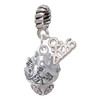 Silver Plated Lighthouse, Ship Wheel, Anchor Spinner - Silver Plated Twist Rope Bead Charm Dangle with Mini Year 2026: Year to Remember Jewelry Gift - Celebrations