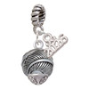 Silver Plated Feather Spinner - Silver Plated Twist Rope Bead Charm Dangle with Mini Year 2026: Year to Remember Jewelry Gift - Celebrations