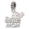 Silver Plated Band Mom - Silver Plated Twist Rope Bead Charm Dangle with Mini Year 2026: Year to Remember Jewelry Gift - Celebrations