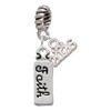 Silver Plated Faith - Silver Plated Twist Rope Bead Charm Dangle with Mini Year 2026: Year to Remember Jewelry Gift - Celebrations