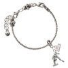 Silver Plated Gymnast Balance Beam - Silver Plated Twist Rope Bead Charm Dangle with Mini Year 2026 on a large hole bead bracelet Jewelry Ideas and Examples