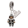 Silver Plated Enamel Pilgrim - Silver Plated Twist Rope Bead Charm Dangle with Mini Year 2026: Year to Remember Jewelry Gift - Celebrations