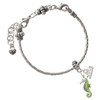 Silver Plated Lime Green Seahorse - Silver Plated Twist Rope Bead Charm Dangle with Mini Year 2026 on a large hole bead bracelet Jewelry Ideas and Examples