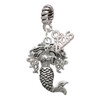 Silver Plated Mermaid - Silver Plated Twist Rope Bead Charm Dangle with Mini Year 2026: Year to Remember Jewelry Gift - Celebrations