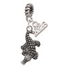 Silver Plated Alligator - Silver Plated Twist Rope Bead Charm Dangle with Mini Year 2026: Year to Remember Jewelry Gift - Celebrations