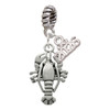 Silver Plated Antiqued Lobster - Silver Plated Twist Rope Bead Charm Dangle with Mini Year 2026: Year to Remember Jewelry Gift - Celebrations