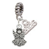 Silver Plated Small Angel - Silver Plated Twist Rope Bead Charm Dangle with Mini Year 2026: Year to Remember Jewelry Gift - Celebrations
