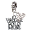 Silver Plated Water Polo Mom - Silver Plated Twist Rope Bead Charm Dangle with Mini Year 2026: Year to Remember Jewelry Gift - Celebrations