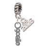 Silver Plated Goalie - Silver Plated Twist Rope Bead Charm Dangle with Mini Year 2026: Year to Remember Jewelry Gift - Celebrations