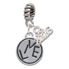Silver Plated Live in Circle - Silver Plated Twist Rope Bead Charm Dangle with Mini Year 2026: Year to Remember Jewelry Gift - Celebrations