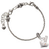 Love Heart with AB Crystal - Silver Plated Twist Rope Bead Charm Dangle with Mini Year 2026 on a large hole bead bracelet Jewelry Ideas and Examples