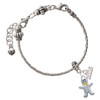 Two-tone Gingerbread Man with Crystal Buttons - Silver Plated Twist Rope Bead Charm Dangle with Mini Year 2026 on a large hole bead bracelet Jewelry Ideas and Examples